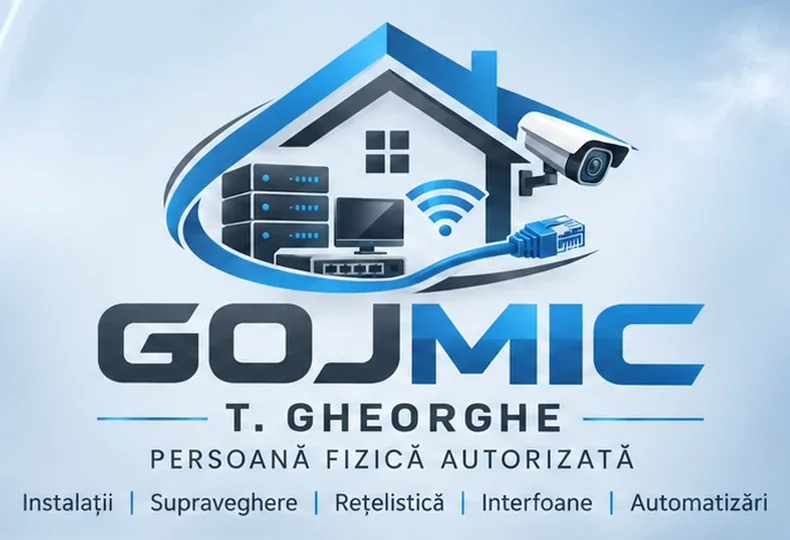 Logo GOJMIC T. Gheorghe PFA – Instalații, Supraveghere, Rețelistică, Interfoane, Automatizări